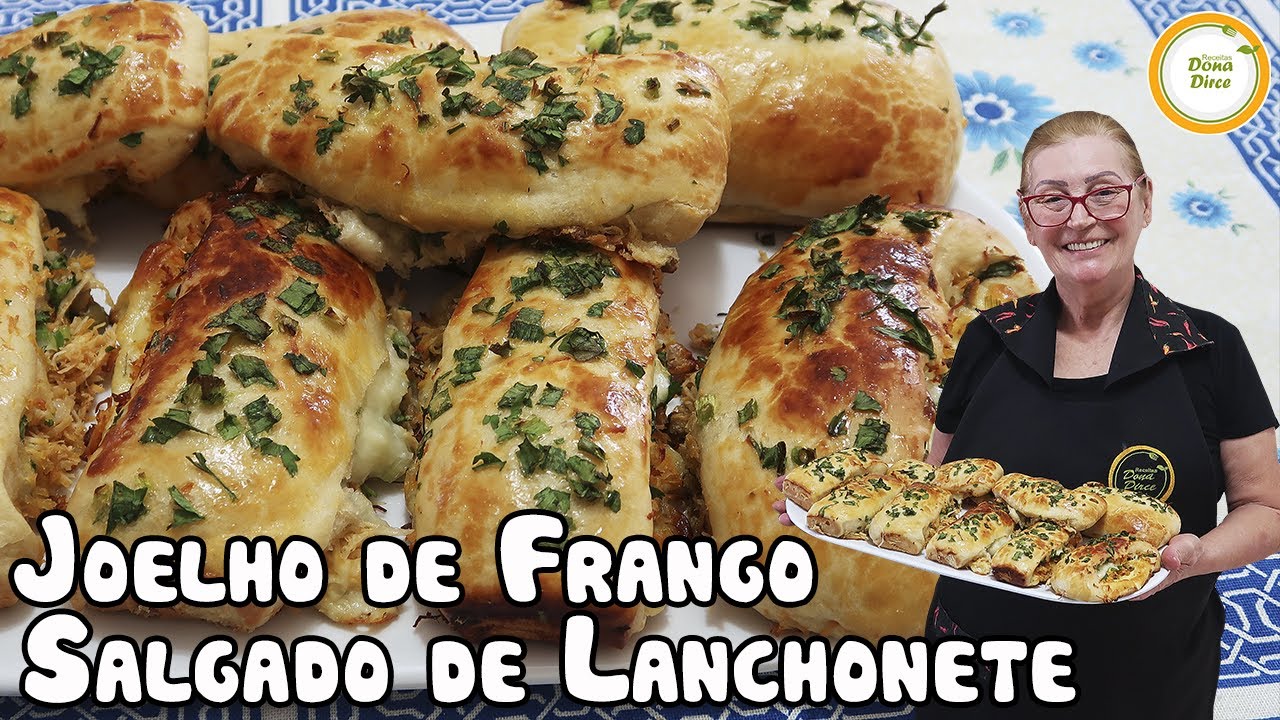 Você já viu JOELHO DE FRANGO ?? | Receita Fácil de Salgado de Lanchonete da DONA DIRCE #389