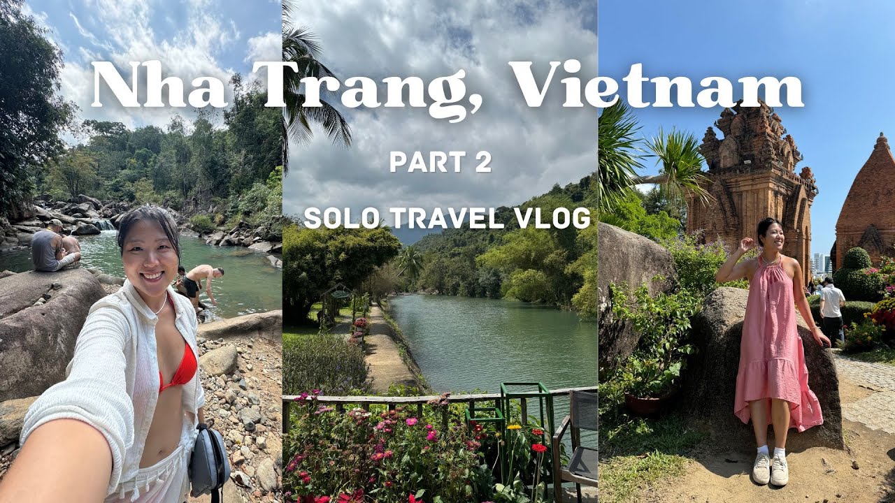Nha Trang, Vietnam pt 2 | Long  Son Pagoda, Po Nagar Tower, Ba Ho Waterfalls | travel vlog
