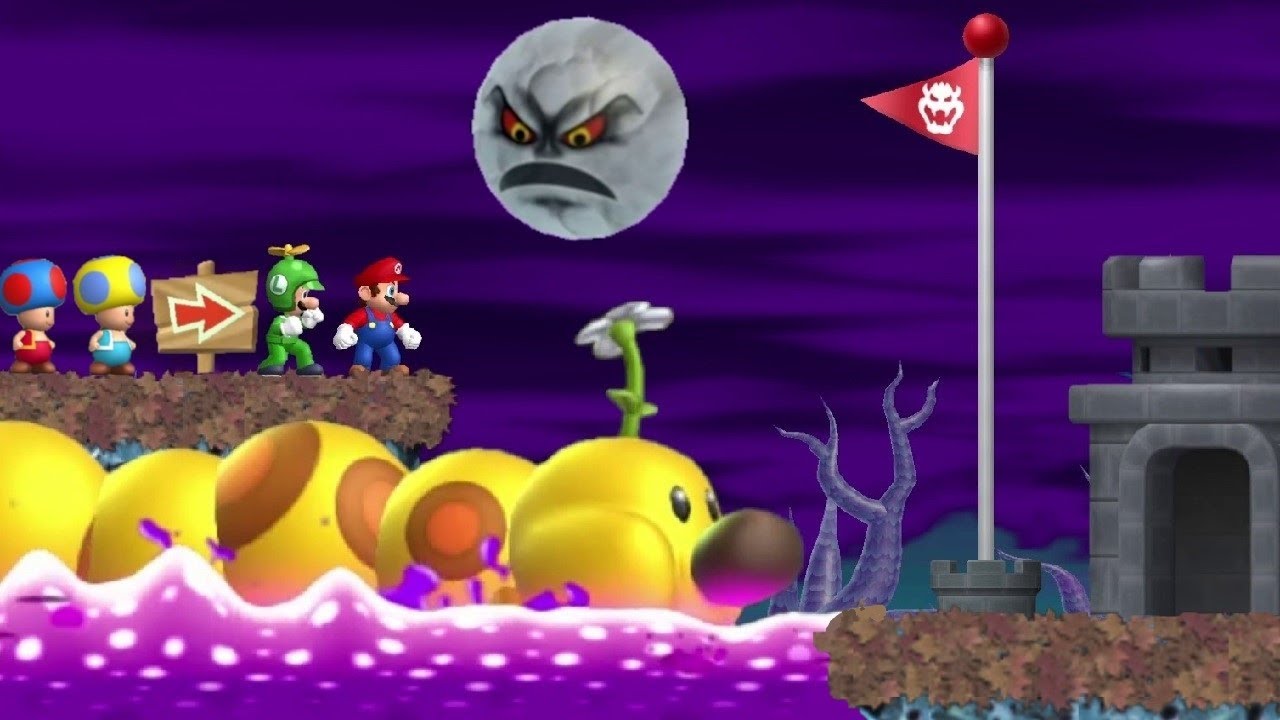 Newer Super Mario Bros Wii - All Secret Exits (4K HD)