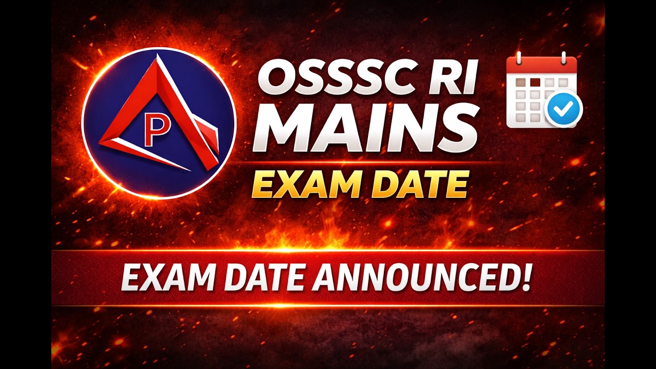 osssc ri amin icds mains exam date | osssc recruitment | pyramid classes