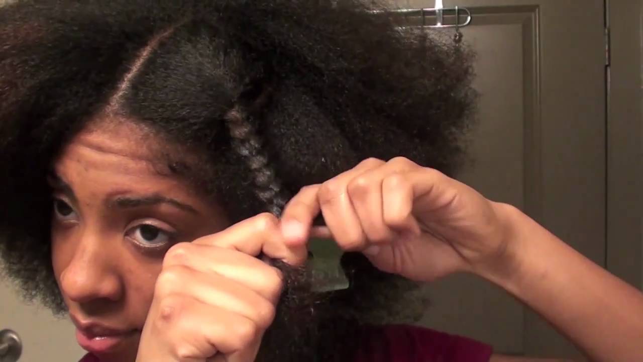 Braid-Out after a Blow-Out on Natural Hair [TUTORIAL]