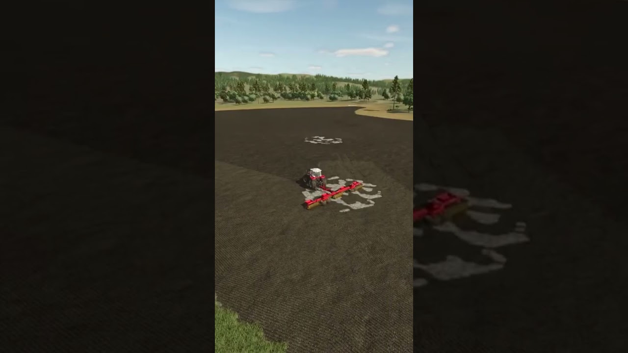 Rolling a freshly planted field! #fs25 #farmingsimulator25 #farming #farm  #fsmods