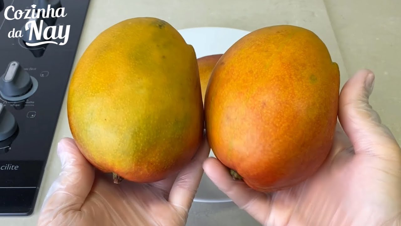 TEM MANGA EM SUA CASA? FAÇA ESSA SOBREMESA RÁPIDA E DELICIOSA! Mousse de manga fácil!