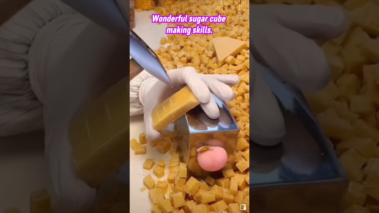 Wonderful sugar cube making skills 👌 #Sugar #FoodCraft #Artisan #food #skills #shorts #craft #crafts