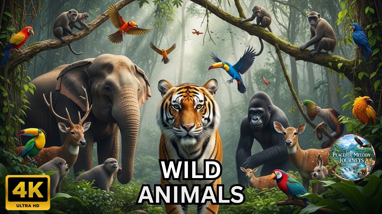 Breathtaking Jungle Wildlife Journey 🌿 | 4K Ultra HD 60FPS
