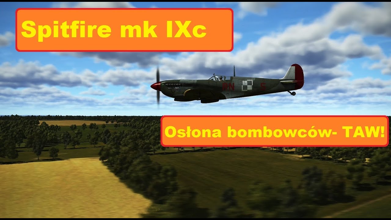 Spitfire mk IXc - Nalot na stację kolejową w Caen | IL2 BoX