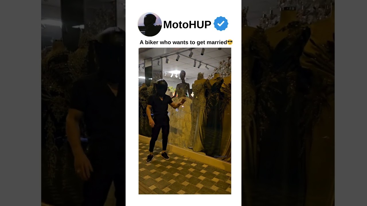 A biker who wants to get married 😎 #motoshorts #motolife #motorcycle #bikers #shorts #subscribe