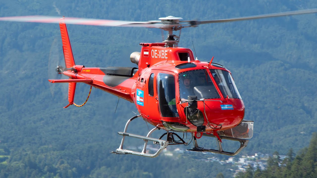 Heli Austria | H125 OE-XBE landet am Heliport Karres