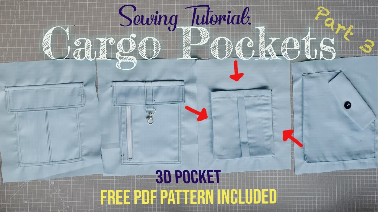 How to Sew a Cargo Pocket | 3D Pocket Tutorial | Free Pattern Included