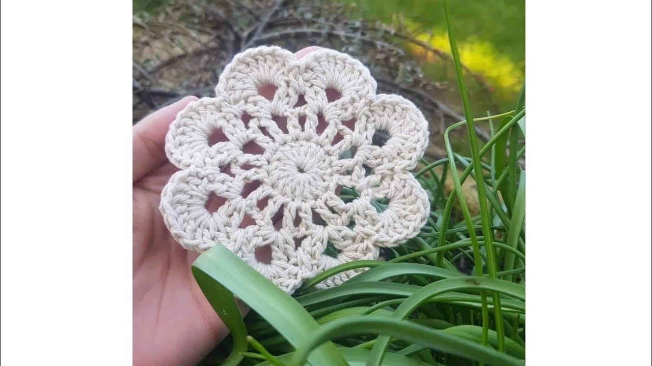 TUTORIAL: Come realizzare un fiore ad uncinetto/Piastrella circolare ad uncinetto/Uncinetto facile!