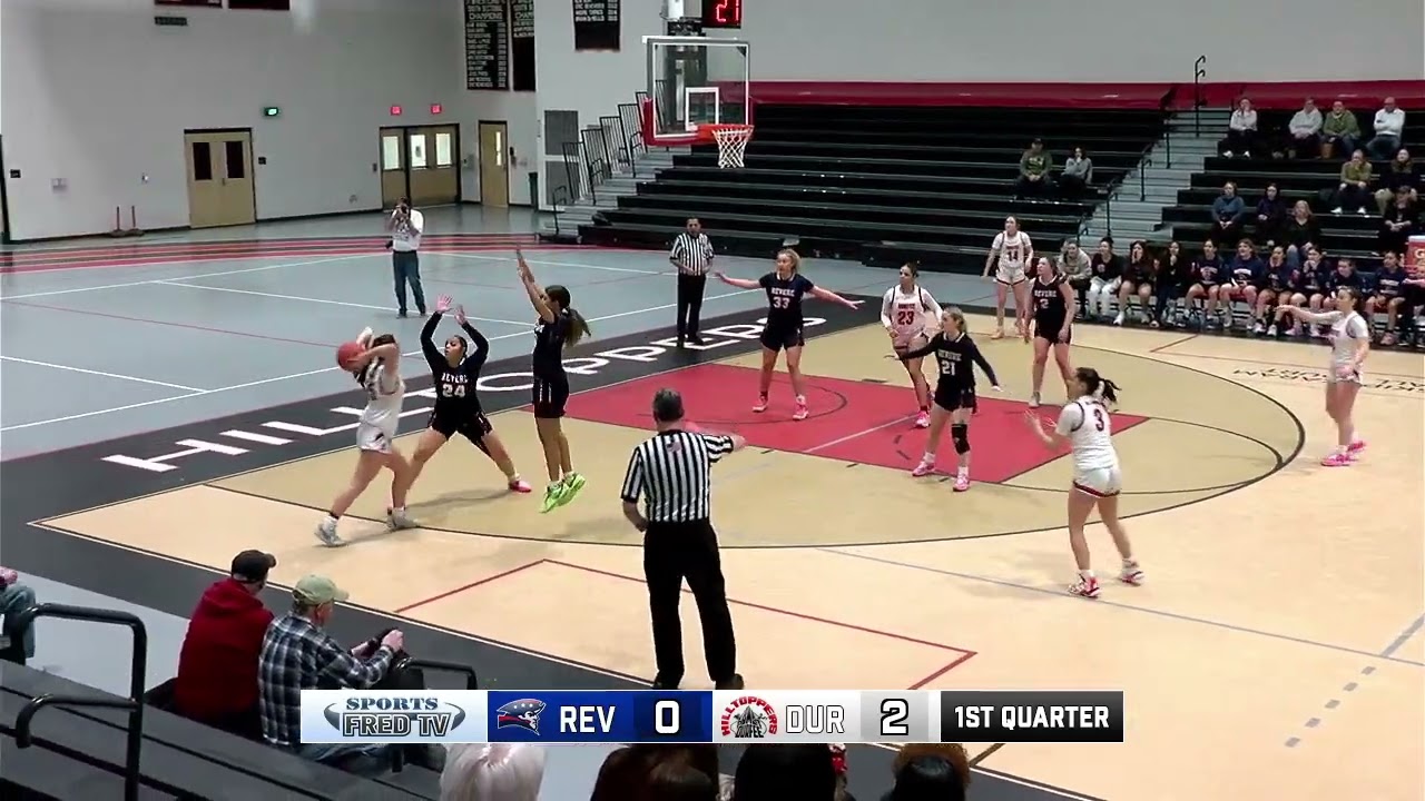 2.27.2024 - Girls Basketball - Preliminary Round Playoff - Durfee vs. Revere