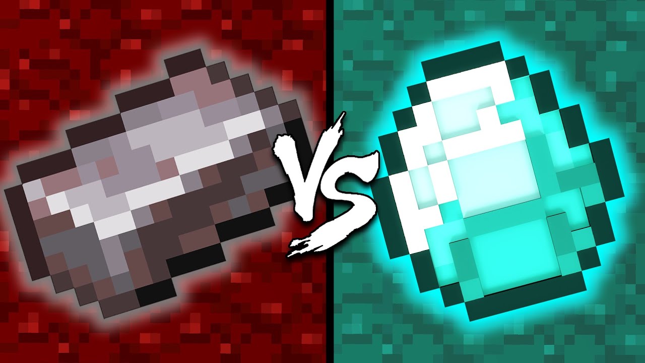 Netherite vs. Diamond - Minecraft