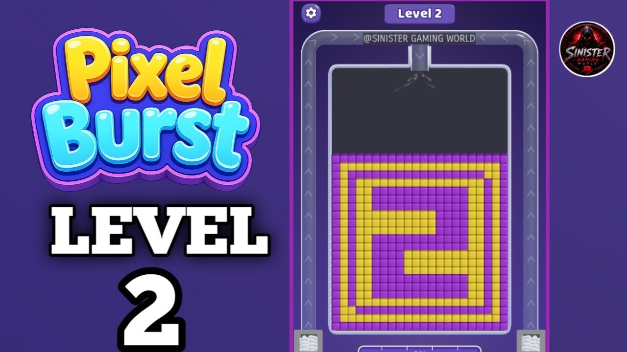 Pixel Burst Level 2 Gameplay Solution 