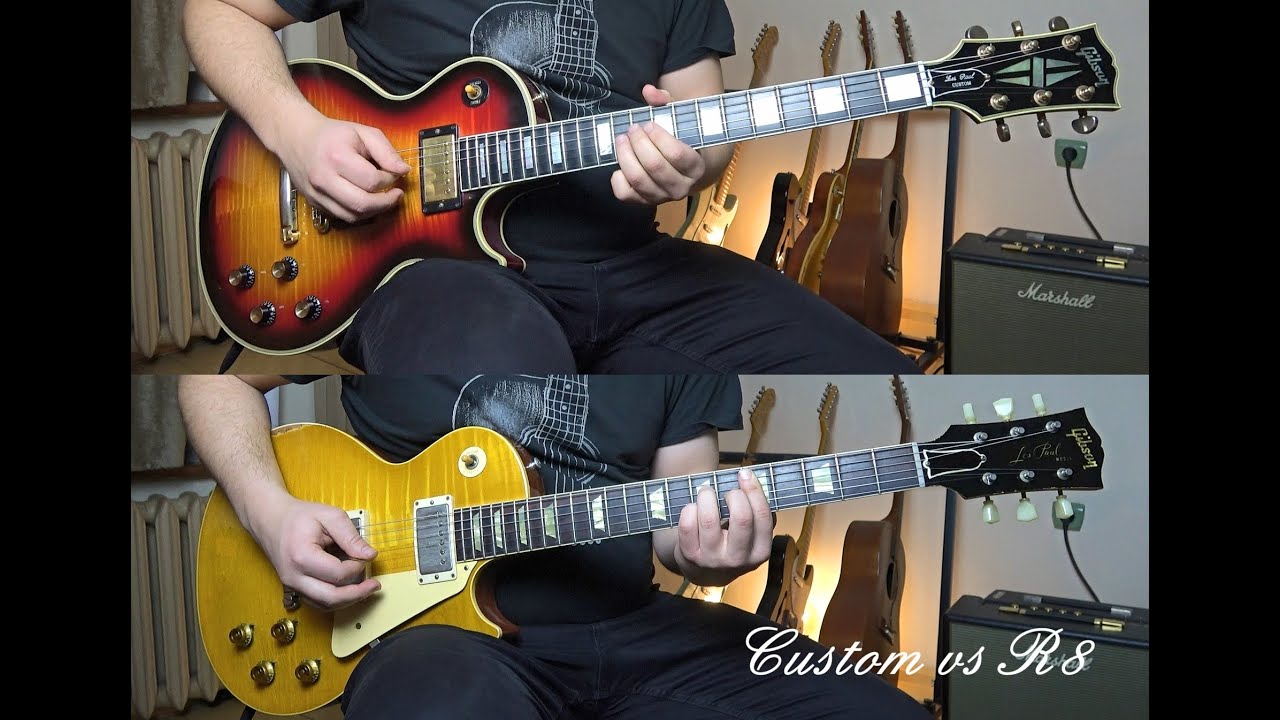 Gibson Custom CS '68 vs R8 - Clean