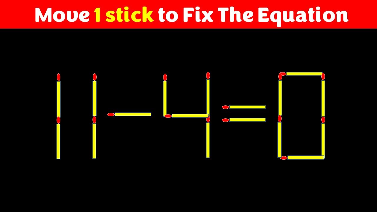 Matchstick Puzzle - Fix The Equation #matchstickpuzzle #simplylogical