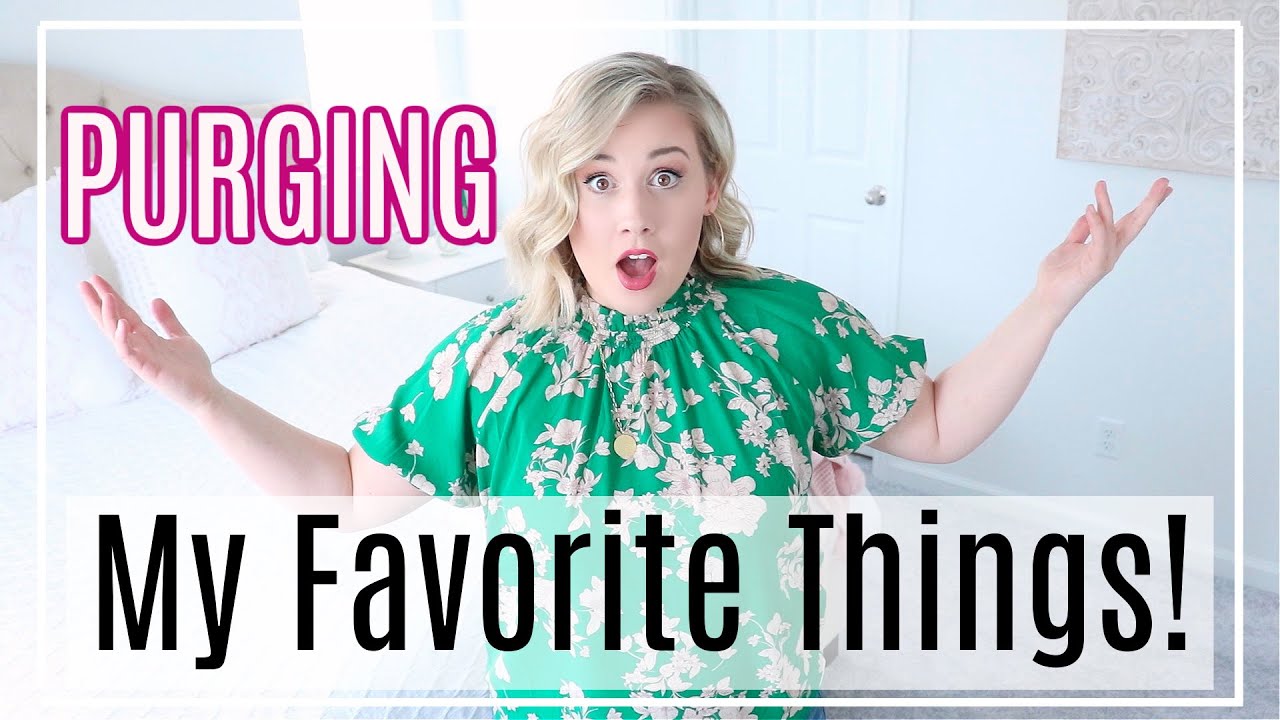 PURGING MY HOUSE!! DECLUTTERING MY FAVORITE THINGS| MINIMALISM