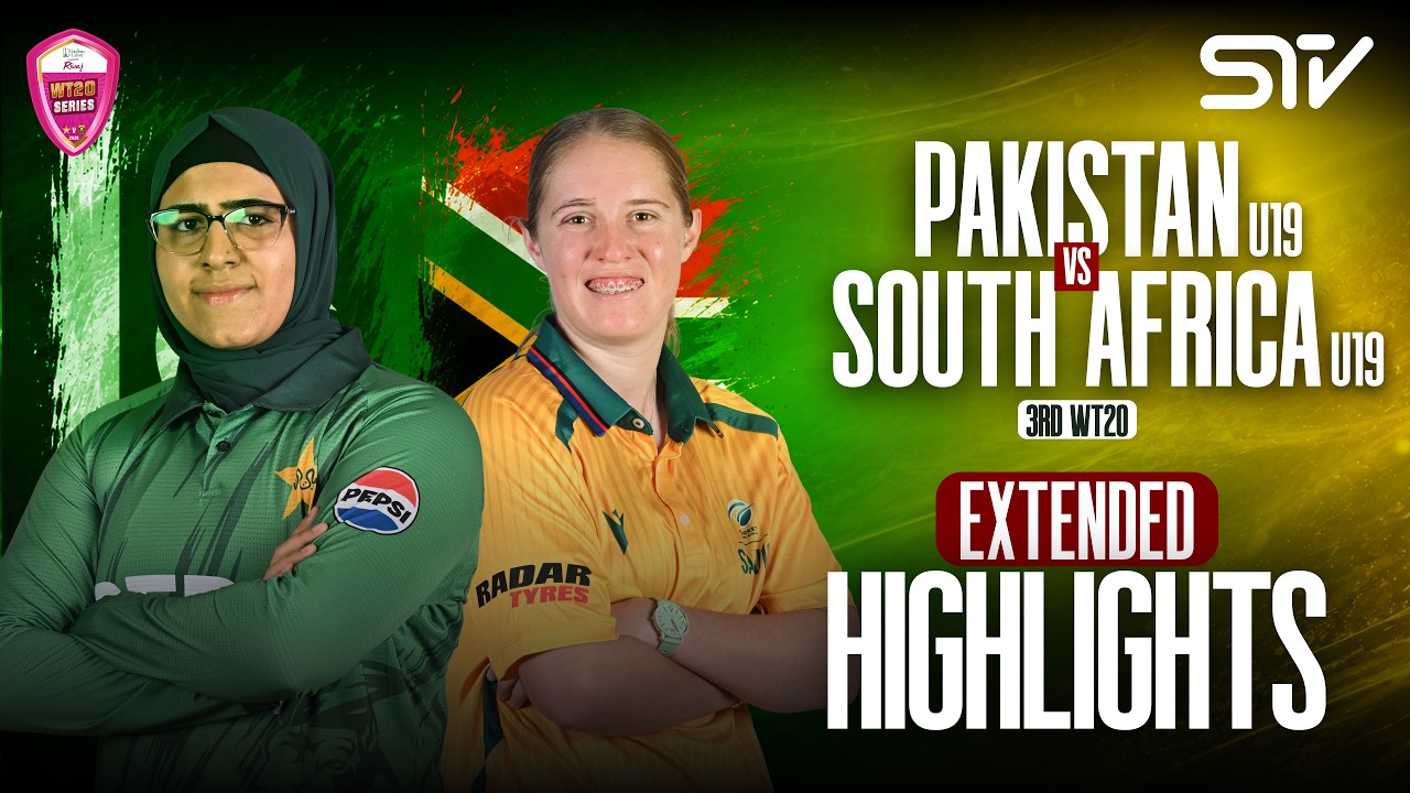 Full Match Highlights | Pakistan Women U19 vs South Africa Women U19 | 3rd T20 | MZG1U