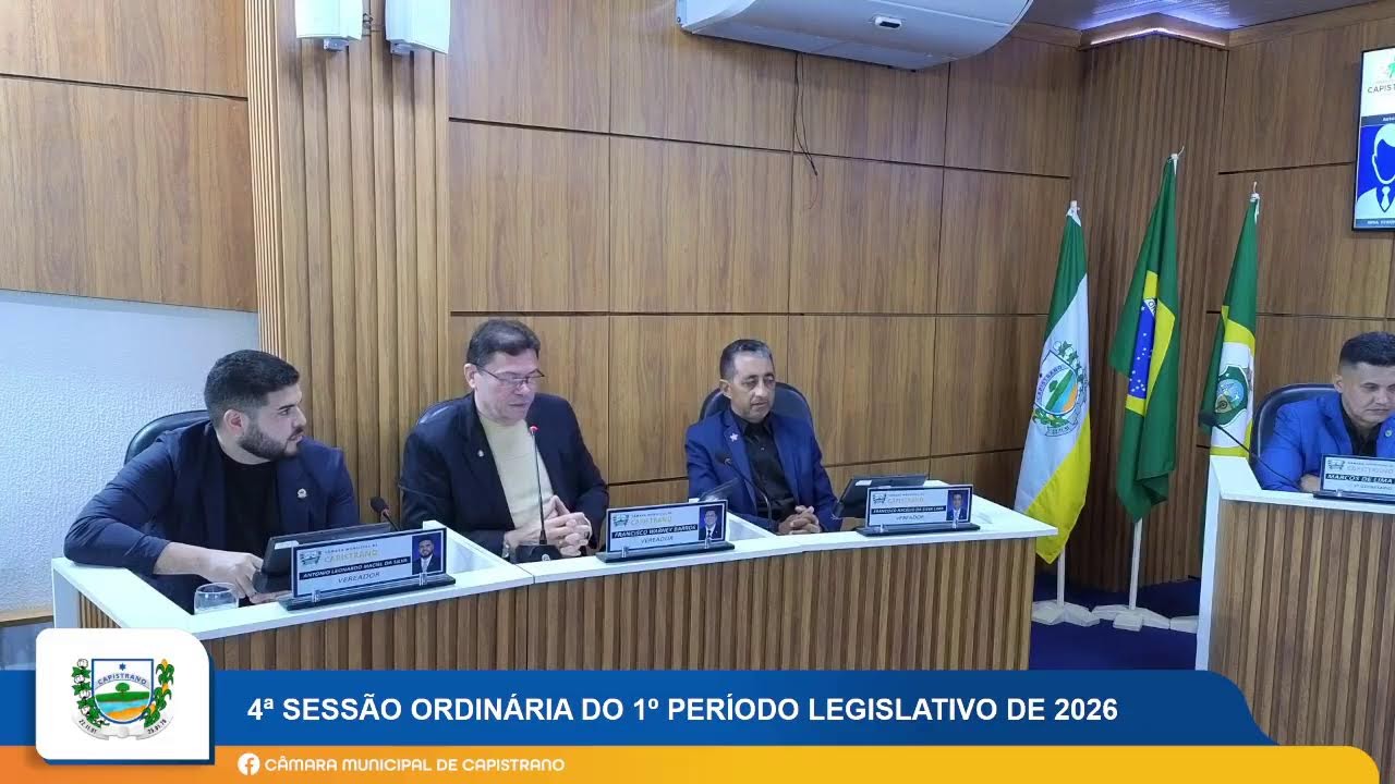4ª SESSÃO ORDINÁRIA DO 1º PERÍODO LEGISLATIVO DE 2026