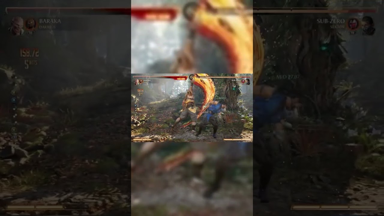 Baraka with Darrius are kicking it well 42-47% 1 bar combo | Mortal Kombat 1 #baraka #darrius #MK1