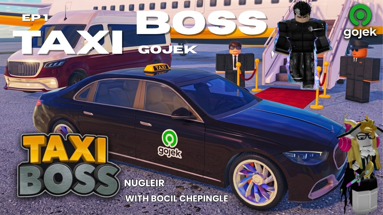 TAXI BOSS GOJEK EP. 1 #robloxindonesia WITH BOCIL CHEPINGLE