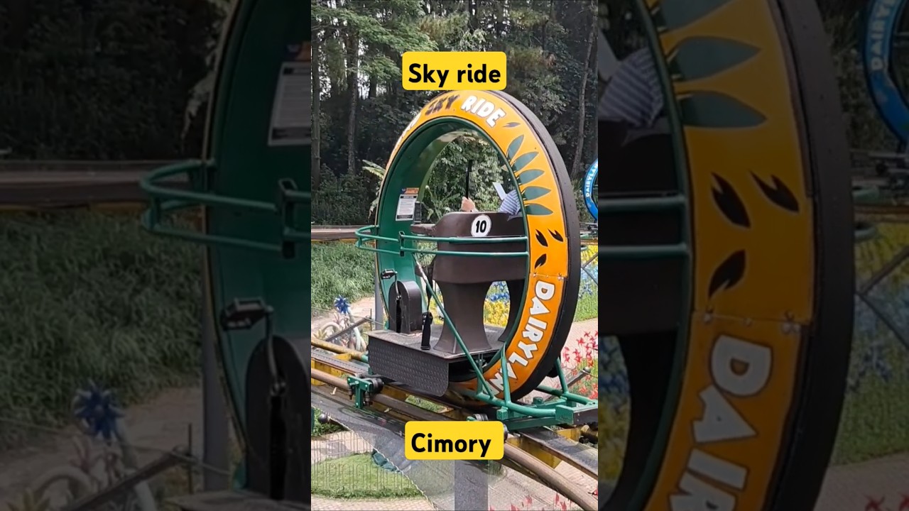Naik sky ride di cimory dairyland#shorts