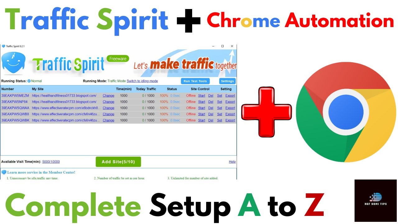 Traffic spirit software automation tutorial for beginners / how to use in Hindi Version:8.2.1