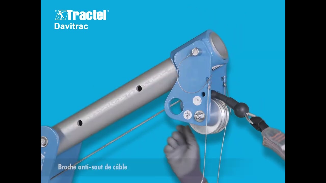 Potence Davitrac Tractel avec Blocfor 20R/30R
