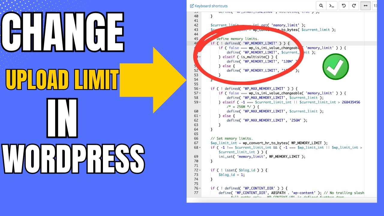 How To Change Php Memory Limit In Wordpress | Increase Upload Limit