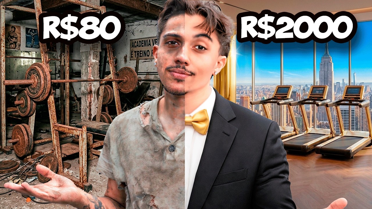 FUI NA ACADEMIA MAIS BARATA E NA MAIS CARA (MUITO MAIS CARA)