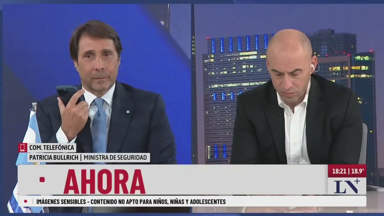Eduardo Feinmann cruzó en vivo a Patricia Bullrich por un video fake de la nena gaseada