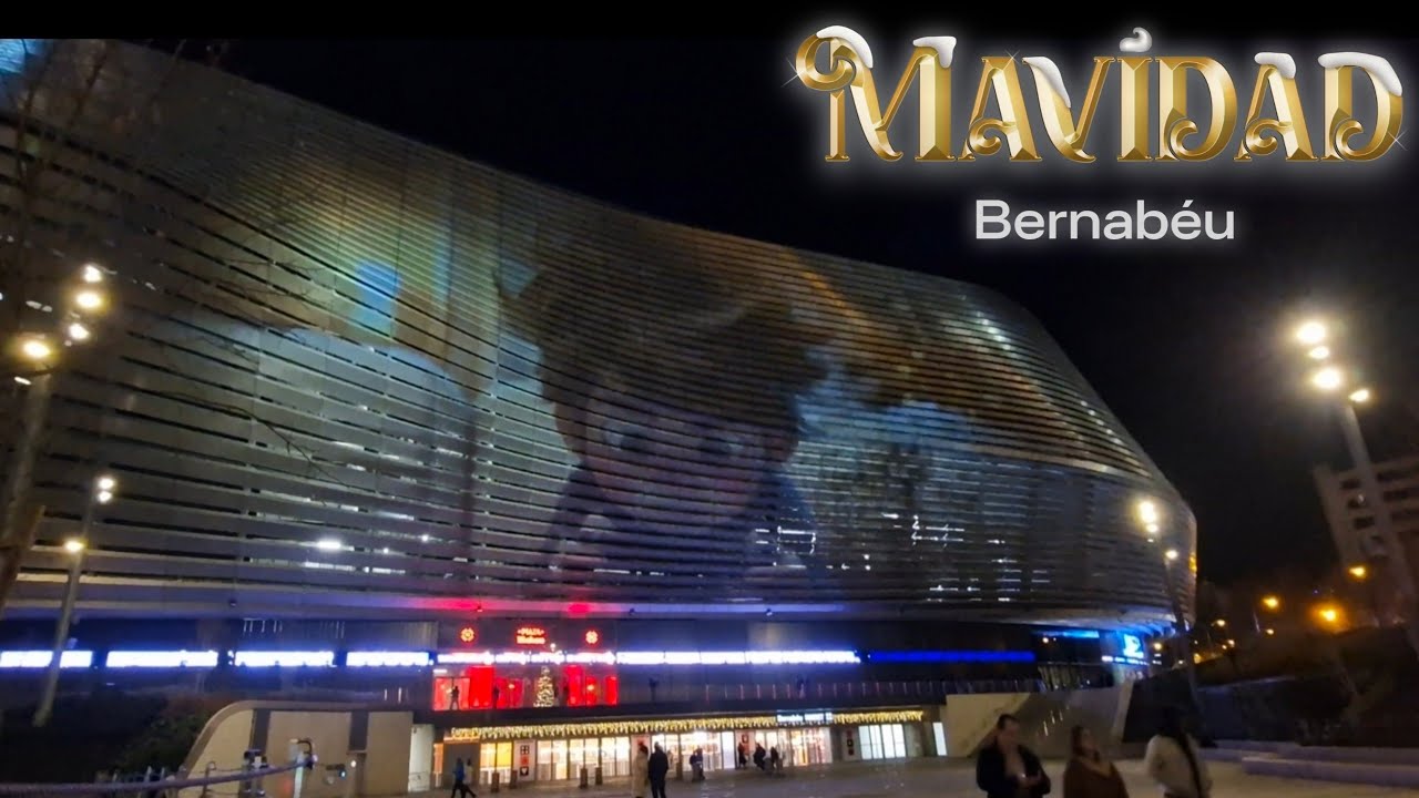 VIDEOMAPPING "MAVIDAD BERNABÉU" en la FACHADA del SANTIAGO BERNABÉU 🏟️