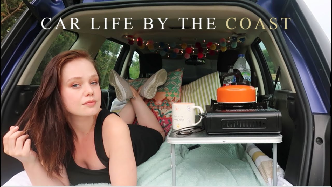 Living in my car by the coast | Solo female car life