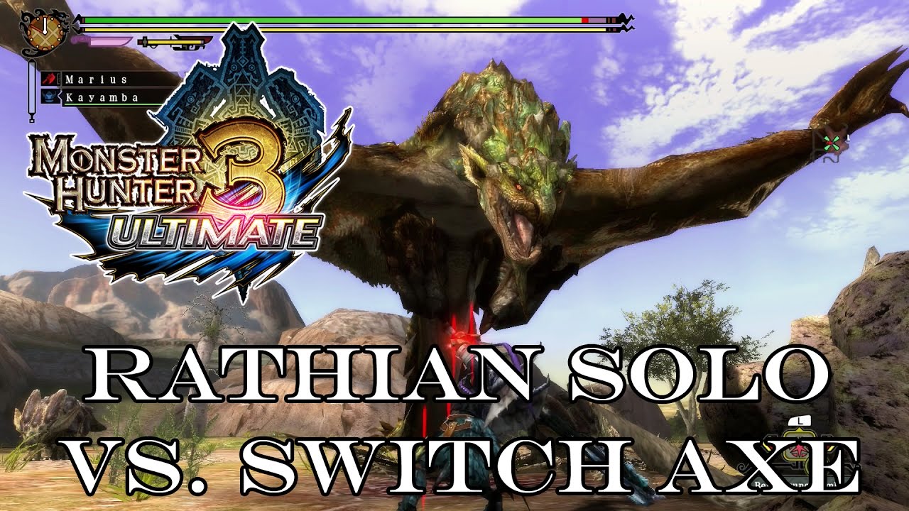 『MH3U | MH3G』[G-Rank★] Rathian (Solo/Switch Axe) 