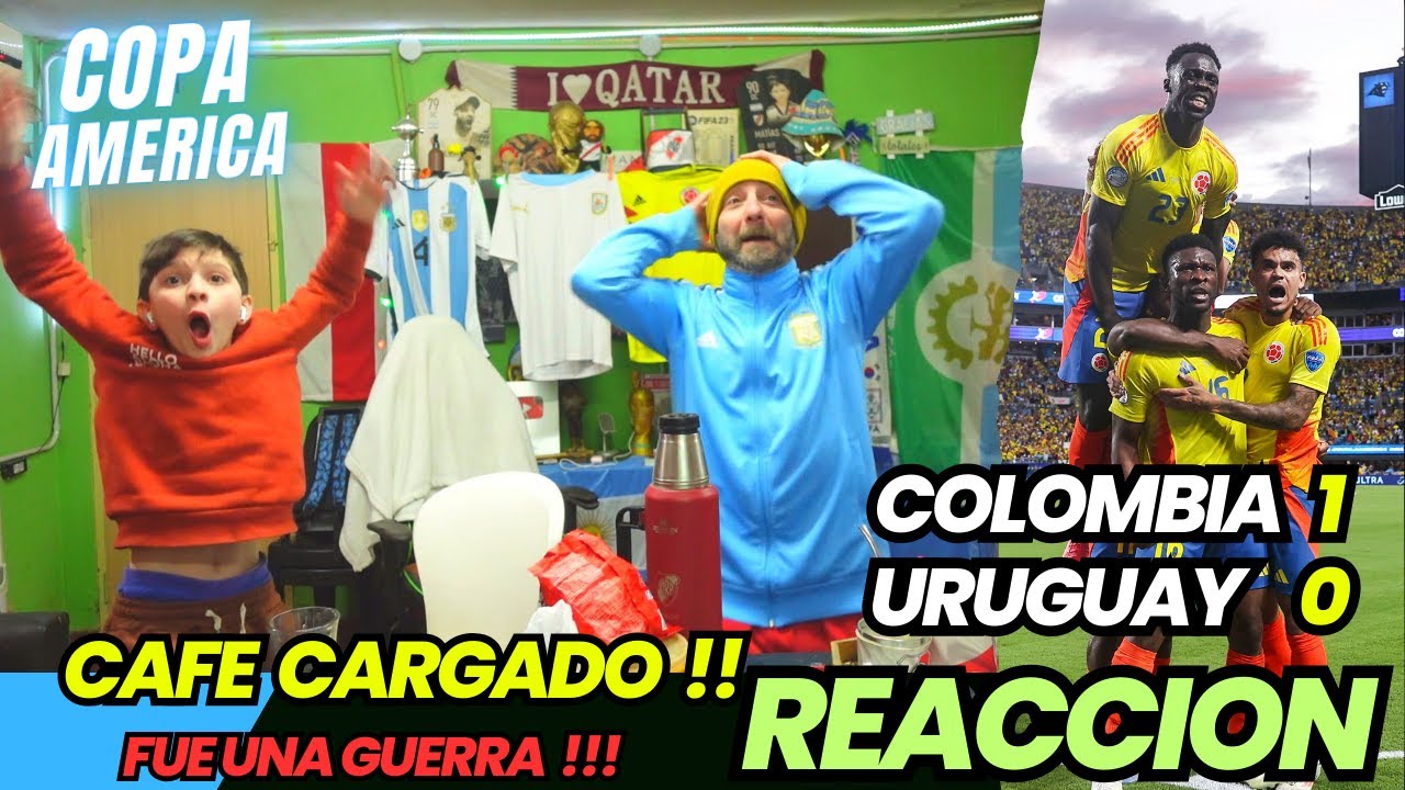 COLOMBIA 1 vs URUGUAY 0 - Reacciones de Hinchas Argentinos - COPA AMERICA 2024