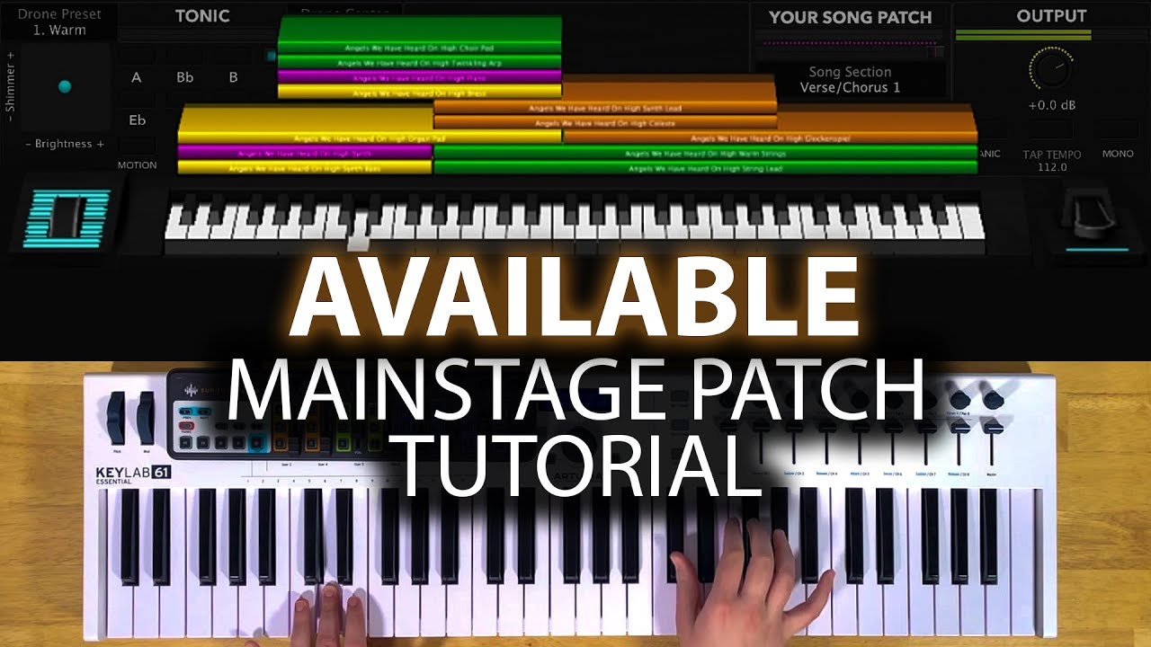 Available MainStage patch keyboard tutorial- Elevation Worship