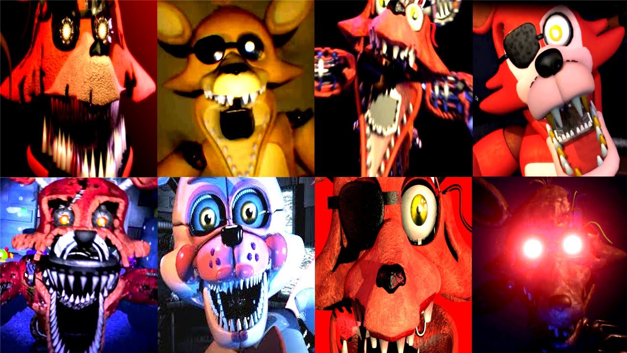 45 FOXY JUMPSCARES! | FNAF Fan Games | IULITM