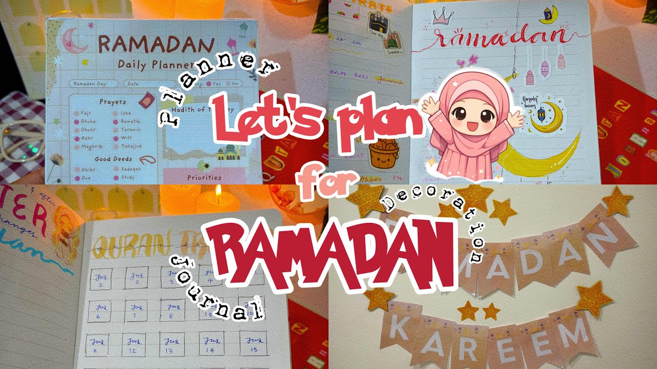 Ramadan Preparations🌷🤍Planner / Tracker / Decoration/ Malayalam / Aesthetic / Ramadan planner