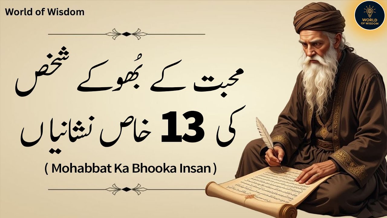 Mohabbat K Bhooke Shakhs Ki 13 Khas Nishaniyan | Signs of a Love-Hungry Person | World of Wisdom