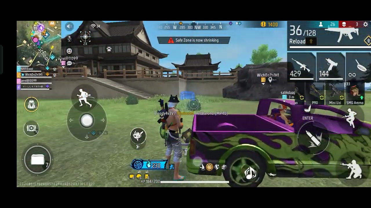 Free fire 🔥 battle royale 💪💪 #match  booya#