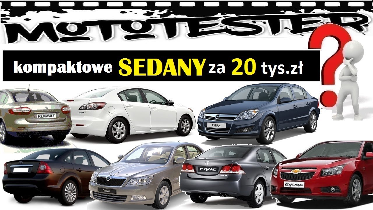 NAJLEPSZE KOMPAKTOWE SEDANY za 20 tys. zł #TOP 50 MotoTester