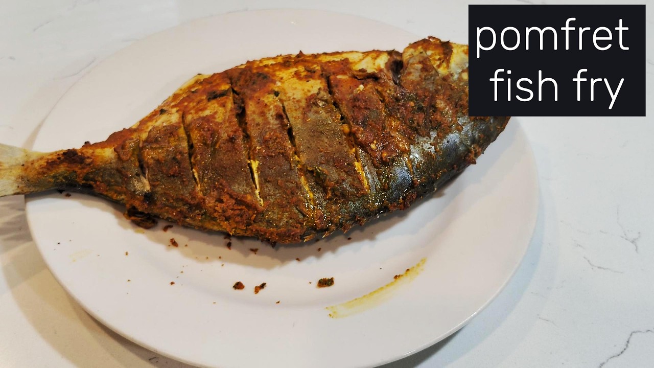 Pomfret Fish Fry | Oven Fish Fry | Indian Style Fish Fry | Tandoori Pomfret Fry