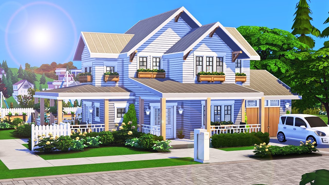 Craftsmen Style Family Home || The Sims 4: Speed Build