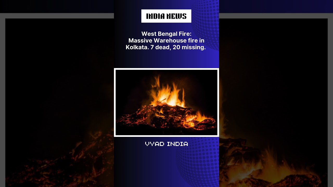 Massive fire in Kolkata. 