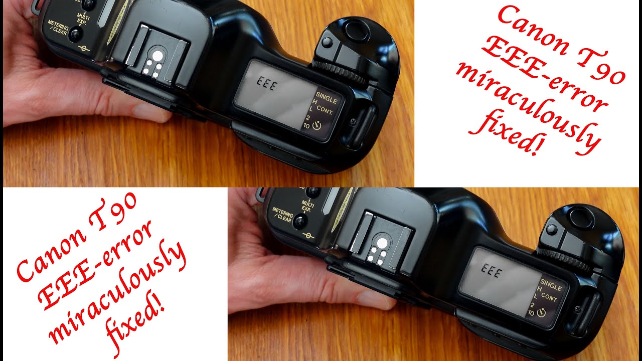 Canon T90 EEE / Help - Error miraculously fixed! #vintagecamera #canonfd #canonphotography