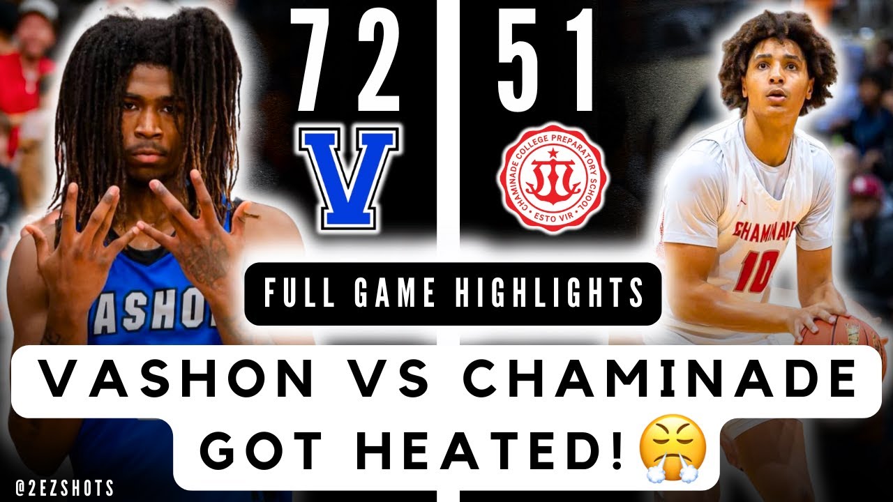 #1 Vashon SILENCES #3 Chaminade in HOSTILE STL Rivalry Game!🔥| Full Game Highlights