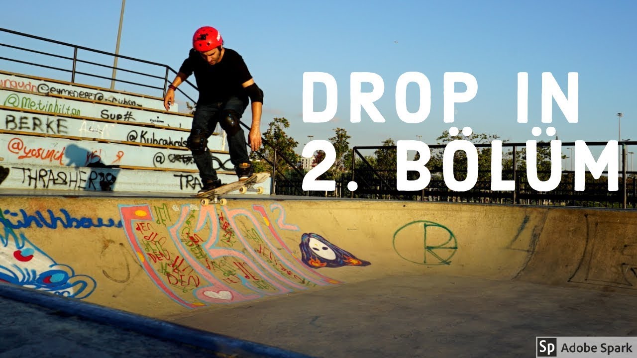 KAYKAY İLE DROP İN YAPMAK! ( Maltepe Skatepark'ta Adrenalin Dorukta!)