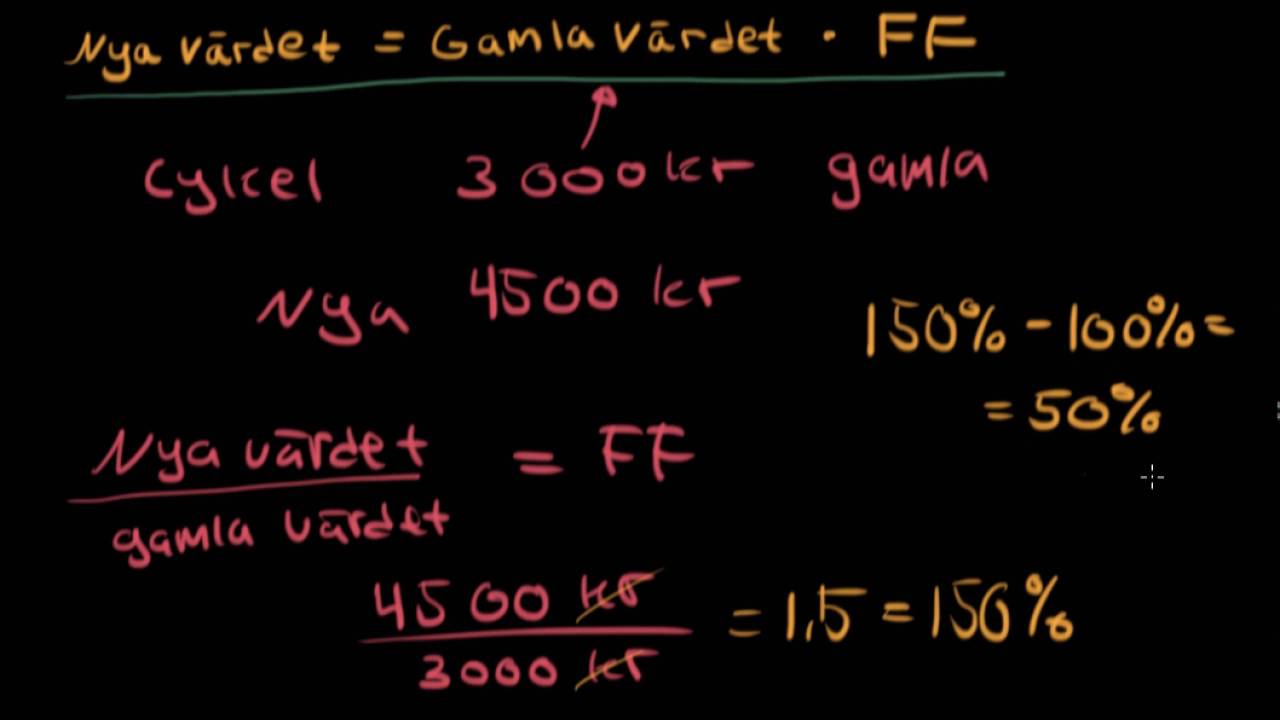 Förändringsfaktor- Matte 1
