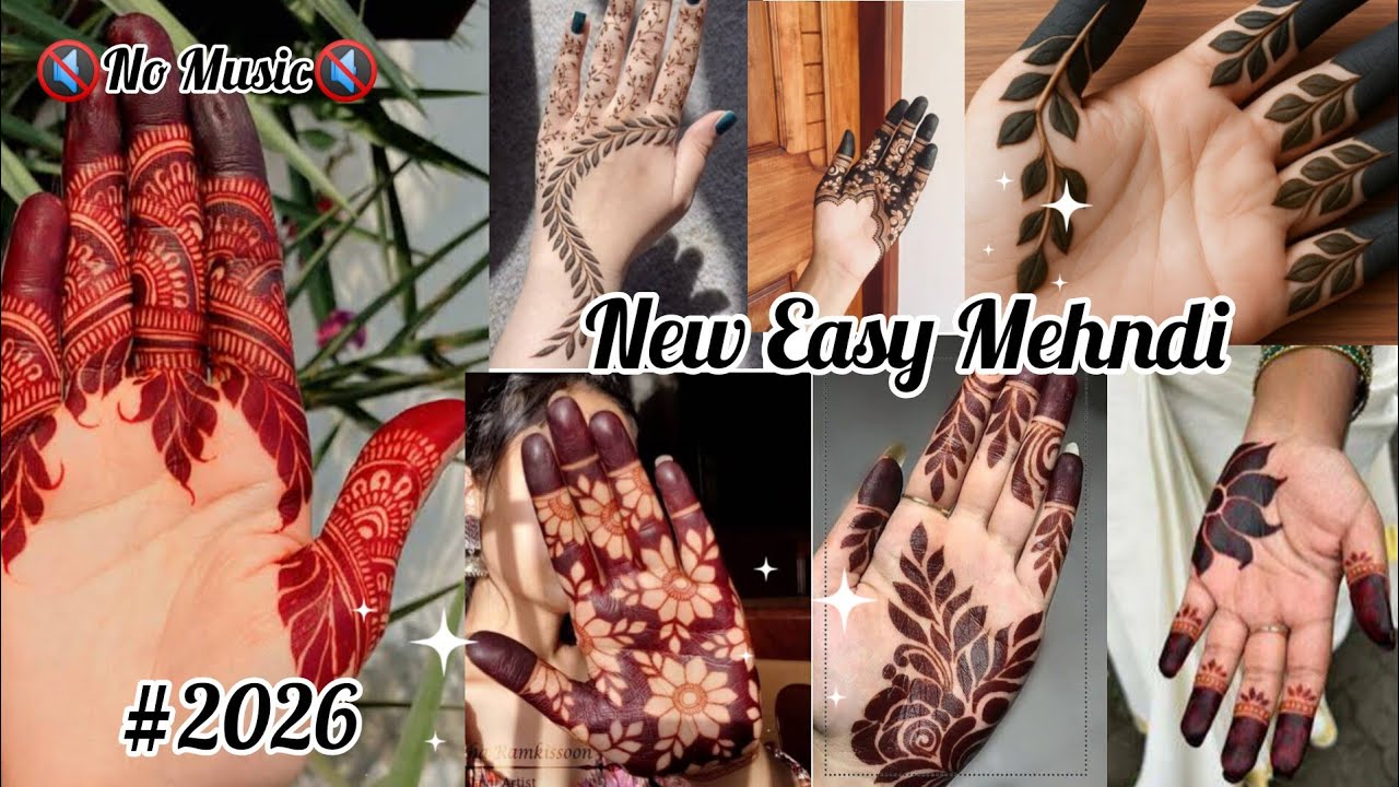 New aesthetic mehndi design || New Easy and Beautiful mehndi design 