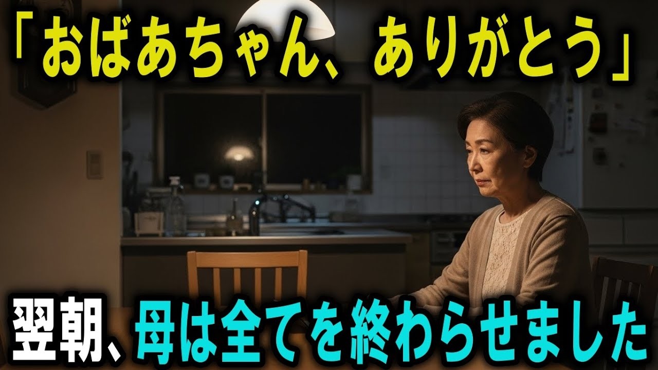 家族に否定され続けた私は、翌朝静かに終わらせました