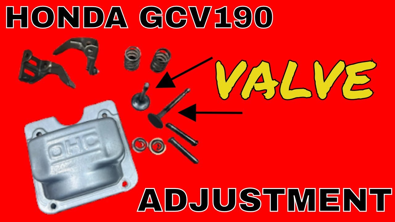 Honda GCV190 Valve Adjustment (J.O.A.T.D.)